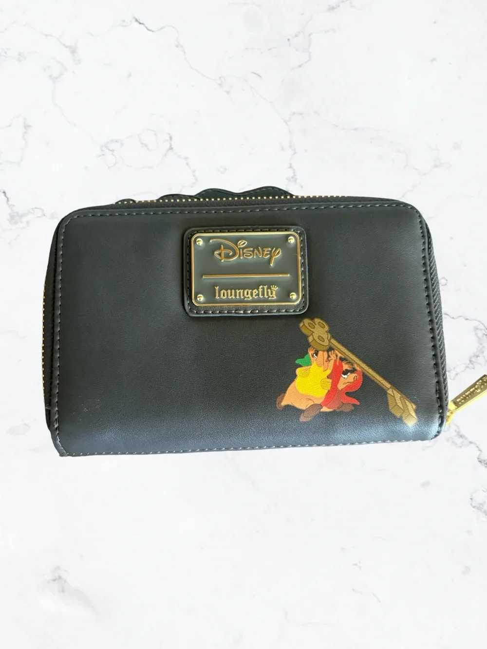 Disney Villains Colorblock Zip-Around Wallet — Black, Purple, Red, Teal